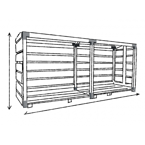 Connecteur L angle 90° pour poteau bois , H.9 x P.9 cm - SUKI