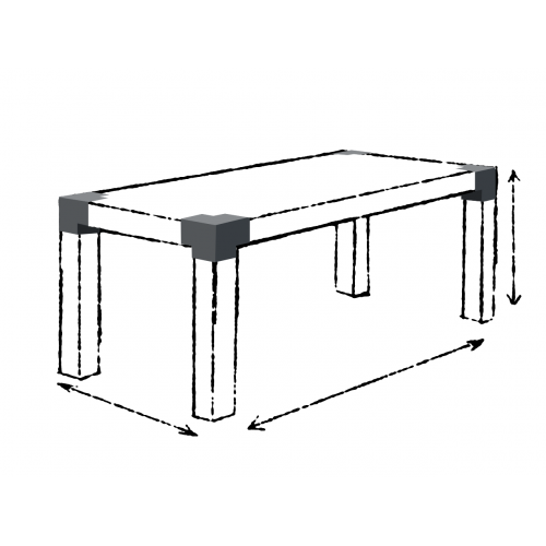 Connecteur L angle 90° pour poteau bois , H.9 x P.9 cm - SUKI