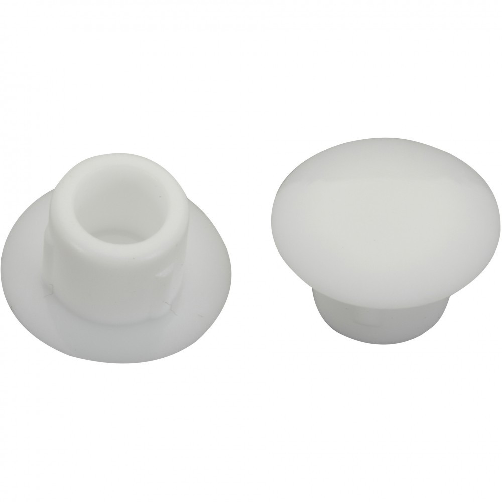 Lot de 20 cache-vis plastique brut HETTICH