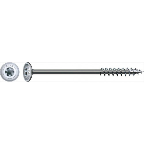 Lot de 20 vis acier tête fraisée bombée torx SPAX, Diam.6 mm x L.140 mm - SPAX