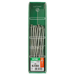 Lot de 20 vis acier tête fraisée torx SPAX, Diam.6 mm x L.140 mm - SPAX