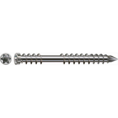 Lot de 200 vis inox tête cylindrique torx SPAX, Diam.5 mm x L.60 mm - SPAX