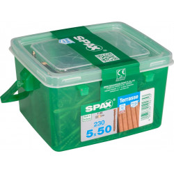 Lot de 230 vis inox étoile SPAX, Diam.5 mm x L.50 mm de marque SPAX, référence: B6208400