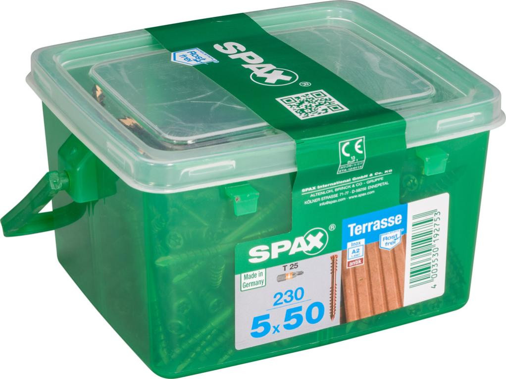 Lot de 230 vis inox étoile SPAX Diam.5 mm x .50 mm - vue 2