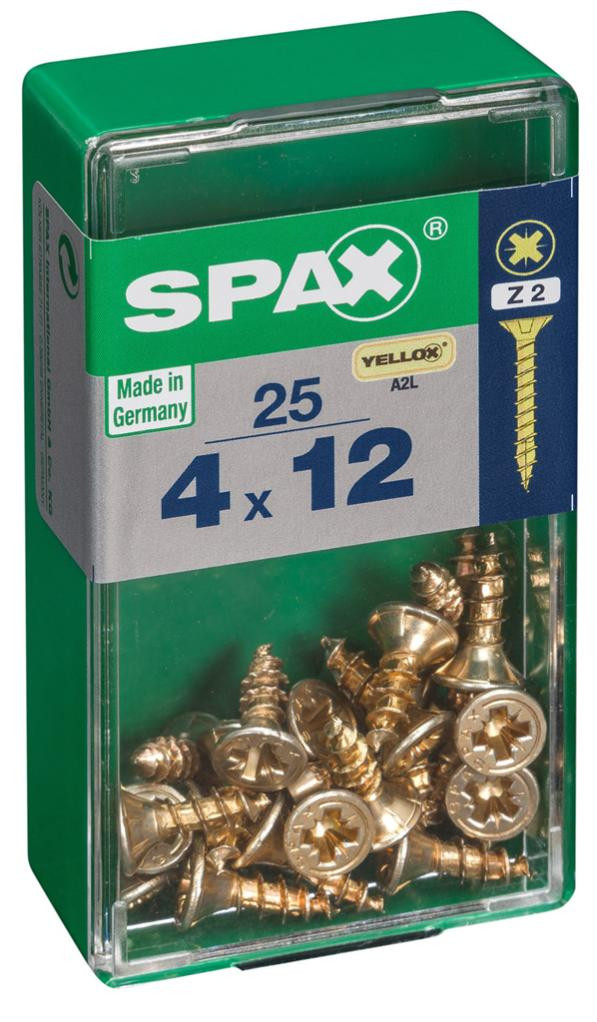 Vis SPAX Tête cylindrique bombée Diam. 4 mm Long. 12 mm Lot de - vue 2