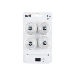 Lot de 4 boutons de meuble Boule porcelaine craquelé H.38 x l.40 x P.40 mm - REI