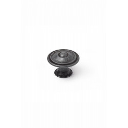 Lot de 4 boutons de meuble Rond zamak vieilli H.26 x l.35 x P.35 mm - REI