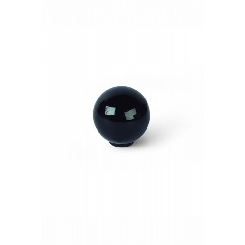 Lot de 6 boutons de meuble Boule noir abs H.29 x l.28 x P.28 mm - REI