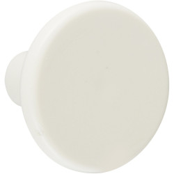 Lot de 6 boutons de meuble Rond blanc plastique H.27 x l.33 x P.33 mm de marque REI, référence: B6227900