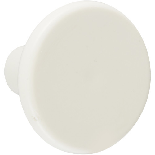 Lot de 6 boutons de meuble Rond blanc plastique H.27 x l.33 x P.33 mm - REI