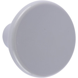 Lot de 6 boutons de meuble Rond gris plastique H.27 x l.33 x P.33 mm de marque REI, référence: B6228300