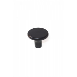 Lot de 6 boutons de meuble Rond noir plastique H.27 x l.33 x P.33 mm - REI