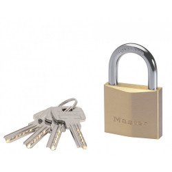 Master Lock 2940EURD Cadenas à Clé Extra Fin en Laiton, Doré, 6,2 x 4 x 1,6 cm de marque MASTER LOCK, référence: B6231500