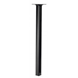 Pied de table basse carré fixe acier époxy noir, 40 cm de marque HETTICH, référence: B6238200