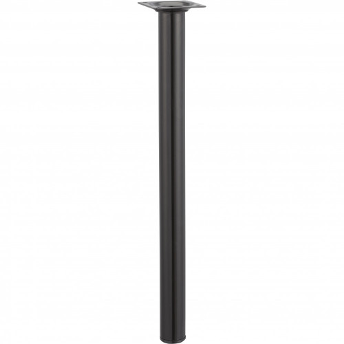 Pied de table basse cylindrique fixe acier époxy noir, 40 cm - HETTICH