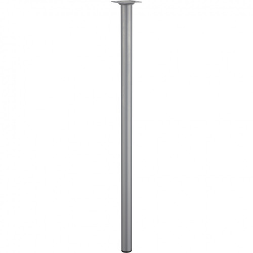 Pied de table basse cylindrique fixe acier mat gris, 70 cm - HETTICH