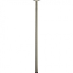 Pied de table cylindrique fixe acier brossé gris, 80 cm - HETTICH