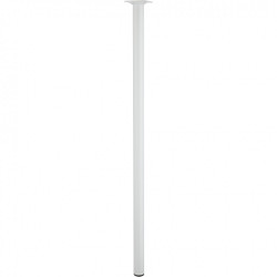 Pied de table cylindrique fixe acier époxy blanc, 80 cm - HETTICH