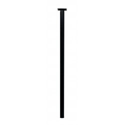 Pied de table cylindrique fixe acier époxy noir, 80 cm - HETTICH