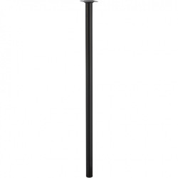 Pied de table cylindrique fixe acier époxy noir, 80 cm - HETTICH