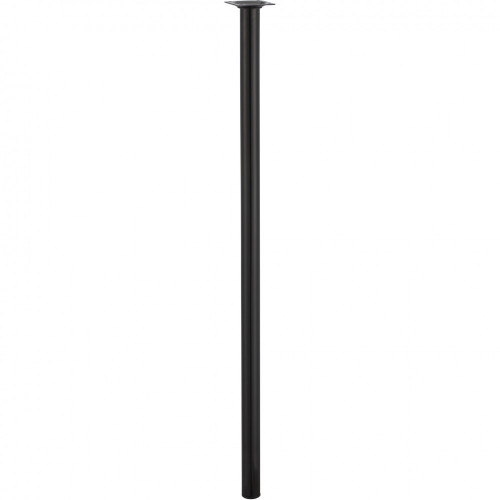 Pied de table cylindrique fixe acier époxy noir, 80 cm - HETTICH