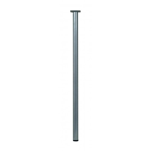 Pied de table cylindrique fixe acier mat gris, 80 cm - HETTICH