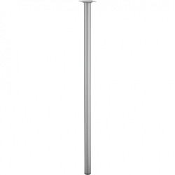 Pied de table cylindrique fixe acier mat gris, 80 cm - HETTICH