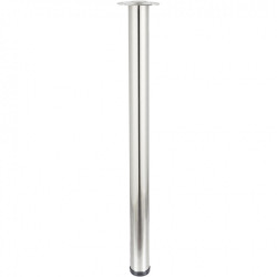 Pied de table cylindrique réglable acier brossé gris, de 110 à 113 cm de marque HETTICH, référence: B6240200