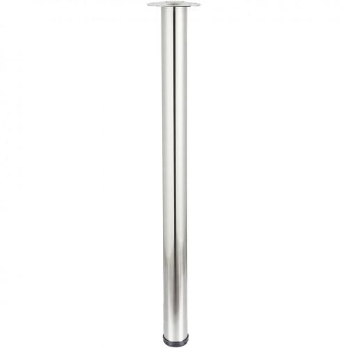 Pied de table cylindrique réglable acier brossé gris, de 110 à 113 cm - HETTICH