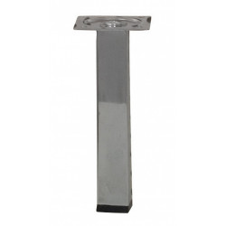 Pied meuble carré HETTICH fixe acier chromé gris de marque HETTICH, référence: B6240700