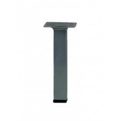 Pied meuble carré HETTICH fixe acier époxy gris de marque HETTICH, référence: B6241000