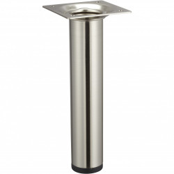 Pied meuble cylindrique HETTICH fixe acier brossé gris de marque HETTICH, référence: B6241300