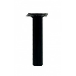 Pied meuble cylindrique HETTICH fixe acier époxy noir de marque HETTICH, référence: B6241900
