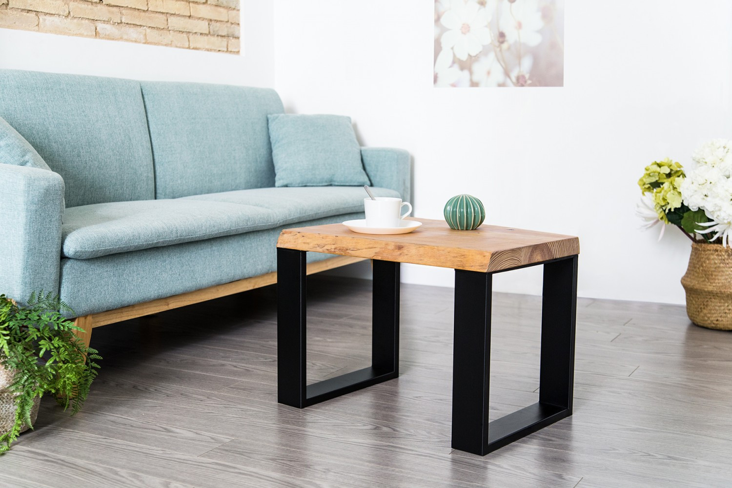 Pied De Bureau Ou Table XXL – Trapèze Design Métal Noir – Hauteur 71 Cm – REI