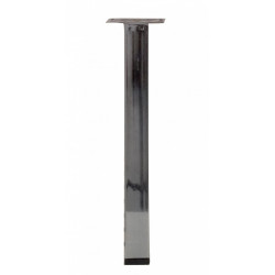 Pied table basse carré HETTICH fixe acier chromé gris - HETTICH