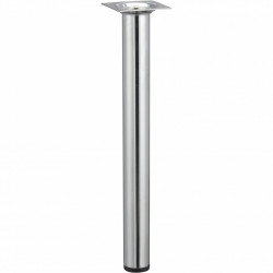 Pied table basse cylindrique HETTICH fixe acier chromé gris de marque HETTICH, référence: B6243900