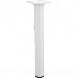 Pied table basse cylindrique HETTICH fixe acier époxy blanc de marque HETTICH, référence: B6244000
