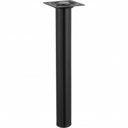 Pied table basse cylindrique HETTICH fixe acier époxy noir de marque HETTICH, référence: B6244100