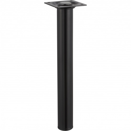 Pied table basse cylindrique HETTICH fixe acier époxy noir - HETTICH