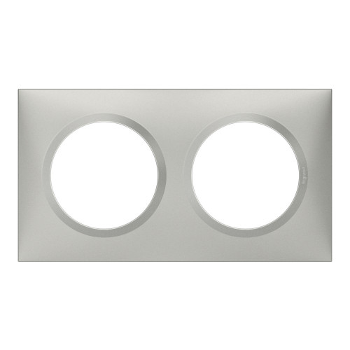 Plaque double Dooxie, LEGRAND, aluminium - LEGRAND