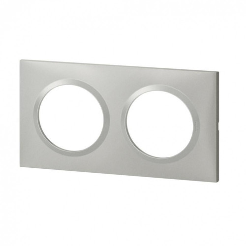 Plaque double Dooxie, LEGRAND, aluminium - LEGRAND