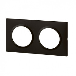 Plaque double Dooxie, LEGRAND, noir velours - LEGRAND