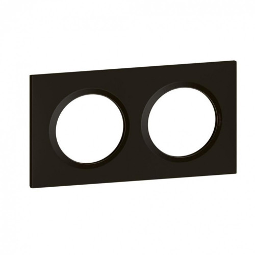 Plaque double Dooxie, LEGRAND, noir velours - LEGRAND