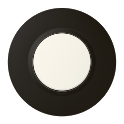 Plaque simple déco Dooxie, LEGRAND, noir velour de marque LEGRAND, référence: B6246000