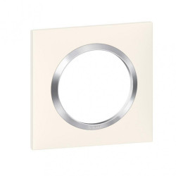 Plaque simple Dooxie, LEGRAND, blanc chromé - LEGRAND