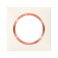 Plaque simple Dooxie, LEGRAND, blanc rose - LEGRAND