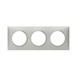 Plaque triple Dooxie, LEGRAND, aluminium - LEGRAND