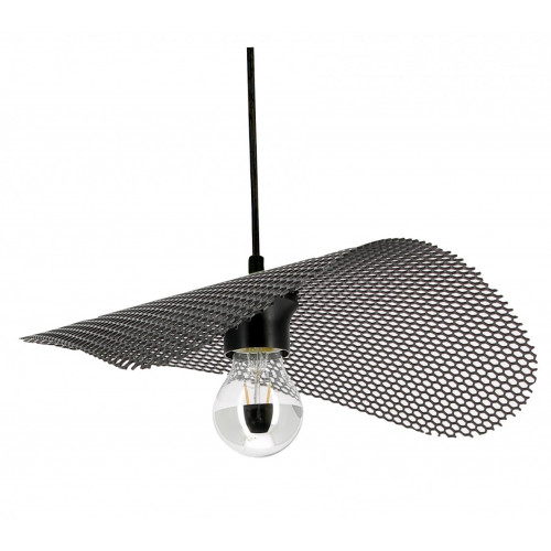 Suspension, design métal noir METROPOLIGHT Voile 1 lumière(s) D.35 cm - METROPOLIGHT