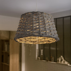 Suspension, e27 campagne Bocage saule gris 1 x 52 W MATHIAS de marque MATHIAS, référence: B6255500