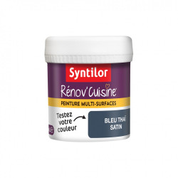 Testeur peinture cuisine toute surface Rénov'cuisine SYNTILOR bleu thaï satiné 0 - SYNTILOR